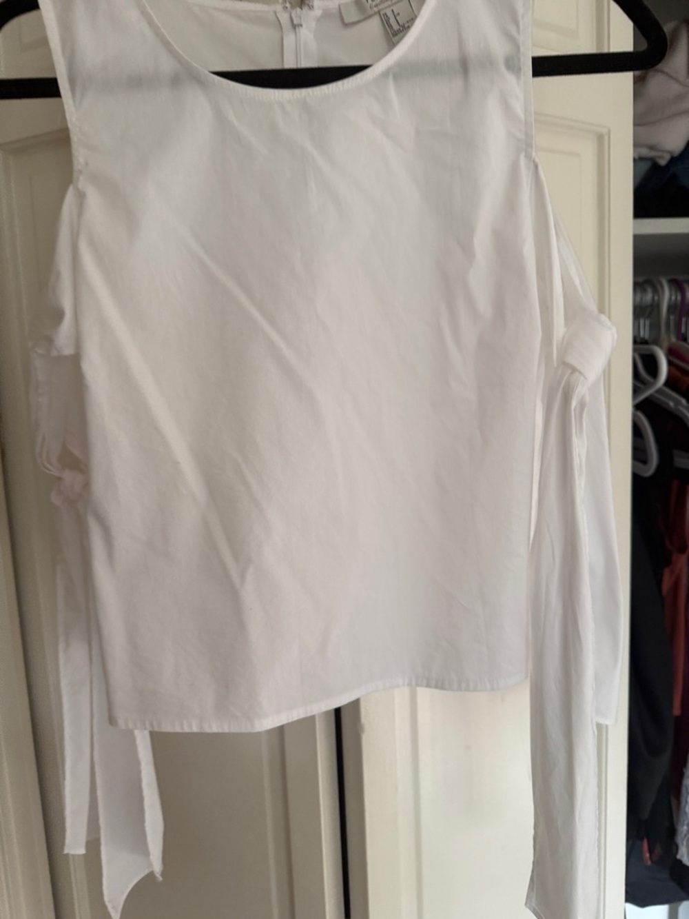 Forever 21 White Sleeveless Tank with Side Ties